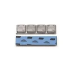 0063T Pb Clipper Грузики для балансировки грузовых  колес, самоклеющиеся, свинцовые 200 гр. (4х50  гр.) синий скотч "Norton/Norbond" (уп. 15 шт.)