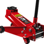 STAYER F-30 RED FORCE, 3 т, 130 - 500 мм, подкатной домкрат с высоким подъемом для СТО, Professional (43150-3)