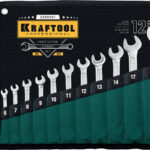 KRAFTOOL 12 шт, 6 - 22 мм, набор комбинированных гаечных ключей 27079-H12_z01