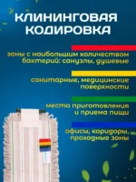МОП плоский хлопок+микрофибра ТАФТИНГ Эконом 40 см Т-стропа под Vileda ACG — изображение 6