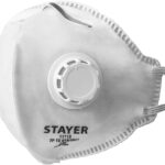 STAYER класс защиты FFP1, с клапаном, плоская, полумаска фильтрующая 11113_z01