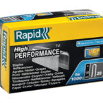 RAPID 10 мм плоские скобы, супертвердые, профессиональные тип 28 (11893510)