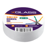 Изолента ПВХ Xglass белая 19 мм 20 м