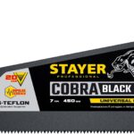 STAYER Cobra Black, 450 мм, универсальная ножовка, Professional (2-15081-45_z01)