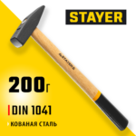 STAYER 200 г, сталь, молоток слесарный с деревянной рукояткой 2002-02