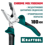KRAFTOOL KraftMax, 180 мм, комбинированные плоскогубцы с эксцентриковым шарниром (22011-1-18_z01)