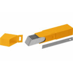 Лезвие Olfa/ Ольфа сегментированные 18мм Heavy-Duty SNAP-OFF LB (50шт)
