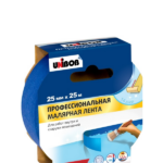 Лента малярная UNIBOB для деликатных поверхностей 25 мм х 25 м синяя