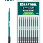 KRAFTOOL  OPTIMUM TX 10, 100 мм, 10 шт, биты (26126-10-100-S10)