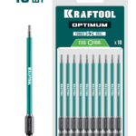KRAFTOOL  OPTIMUM TX 6, 100 мм, 10 шт, биты (26126-6-100-S10)