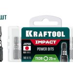 KRAFTOOL Impact TX 30, 25 мм, 10 шт, ударные биты (26195-30-25-S10)