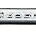 ЗУБР 17х19 мм, Cr-V сталь, хромированный, гаечный ключ рожковый 27010-17-19_z01 Профессионал