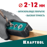 KRAFTOOL Woodsniper 121, 6 отверстий 4 - 12 мм, кондуктор для сверления под углом 45° и 90° (30073)