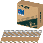 ЗУБР SN21 70 х 3.1 мм, реечные гвозди рифленые оцинкованные, 2400 шт (305396-70)