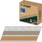 ЗУБР SN21 90 х 3.1 мм, реечные гвозди рифленые оцинкованные, 2000 шт (305396-90)