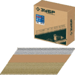 ЗУБР SN34 (D34) 90 х 3.1 мм, реечные гвозди рифленые оцинкованные, 3000 шт (305399-90)