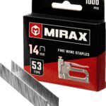 MIRAX тип 53 (A / 10 / JT21) 14 мм, 1000 шт, калибр 23GA, скобы для степлера (3153-14)