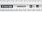 STAYER 250 х 2 мм, с усиленным алюминиевым полотном, жесткий столярный угольник HERCULES 3432-25 Professional