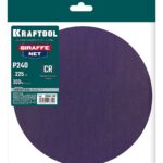 KRAFTOOL Giraffe NET 225 мм, Р240, сетчатый шлифовальный круг на липучке, без отв. (35654-240)