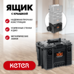 KETER ROC PRO GEAR 2.0 (22") пластиковый ящик с крышкой (38377)