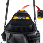 KRAFTOOL KPB-20 с быстросъёмным креплением FastClip, плечевой ремень, 20 карманов и петель, 320х310 мм, поясная сумка (38767)