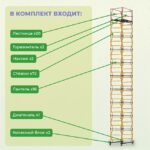 Вышка-тура Промышленник ВСП 1.2х2.0, 12.4 м ver. 2.0 — изображение 3
