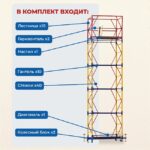 Вышка-тура Промышленник ВСП 0.7х1.6, 6.4 м ver. 2.0 — изображение 2