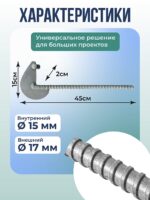 Анкер торцевой для опалубки Промышленник Ø 15 мм /17 мм оцинкованный упаковка 10 шт. — изображение 2