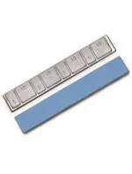 0052 Pb Clipper Грузики для балансировки колес, самоклеющиеся, свинцовые 60 гр. (4х5 г + 4х10 гр.) синий скотч (уп. 50 шт.) — изображение 2