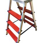 Двухсторонняя алюминиевая комбинированная стремянка  TeaM 4x4