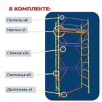 Вышка-тура Промышленник ВСЭ 0,7Х1,6, 3,6 м ver. 2.0 — изображение 2
