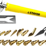 STAYER 30 Вт, 20 насадок, прибор для выжигания 3 в 1 45227