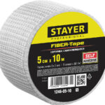 STAYER 5 см х 10 м, 3х3 мм, сетка стеклотканевая самоклеящаяся FIBER-Tape 1246-05-10_z01