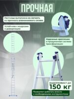 Лестница двухсекционная Alumet Ал 6215 — изображение 3