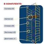 Вышка-тура Промышленник ВСЭ 1.2х2.0, 6.0 м ver. 2.0 — изображение 2