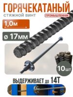 Винт стяжной для опалубки Промышленник горячекатаный 1,0 м упаковка 10 шт.