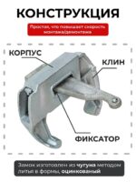 Замок для опалубки Промышленник клиновой оцинкованный — изображение 2