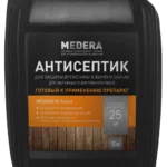 Антисептик для защиты древесины в банях и саунах MEDERA 70, 5л PRO-BRITE