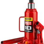 STAYER RED FORCE, 10 т, 230 - 460 мм, бутылочный гидравлический домкрат, Professional (43160-10_z01)