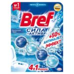 Блок д/унитаза Bref Сила-актив гигиенический, Океанский бриз