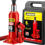 STAYER RED FORCE, в кейсе, 6 т, 216 - 413 мм, бутылочный гидравлический домкрат, Professional (43160-6-K_z01)