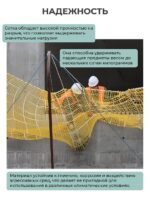 Защитно-улавливающая сетка (двойная) 3,5х6 м — изображение 3