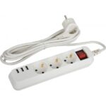 Удлинитель 2200Вт с заземлением 3м ЭРА 3-USB