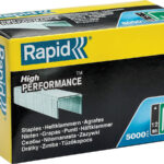 RAPID тип 140 (G / 11 / 57), 12 мм, 5000 шт., супертвердые, профессиональные, плоские скобы 11912311