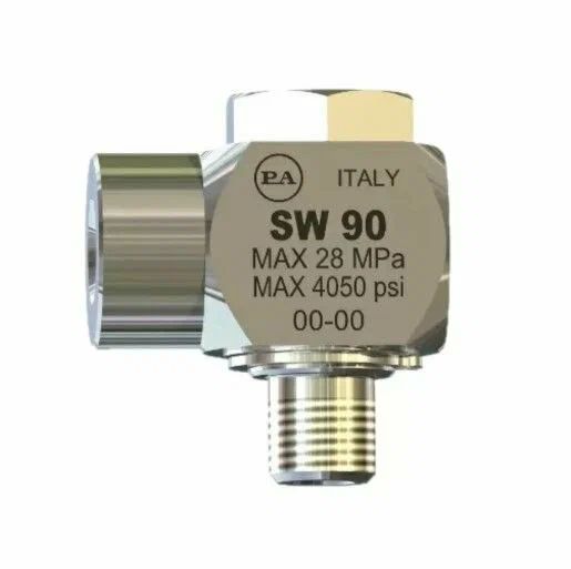 Фитинг поворотный угловой SW90, 90 градусов (нержавеющая сталь) 3/8-3/8 на втулках (для консоли) — изображение 1