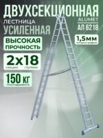 Лестница двухсекционная Alumet Ал 6218
