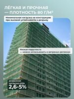 Сетка затеняющая Промышленник зеленая 70% 2х50 м — изображение 4