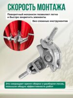 Хомут поворотный 48х48 мм, оцинкованный, кованный (упаковка 25 шт.) — изображение 5