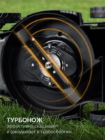 ЗУБР 20 В, 350 мм, без АКБ (LMS), газонокосилка аккумуляторная бесщеточная (ГКЛ-2035) — изображение 10