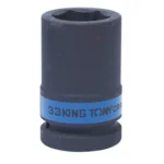 Головка торцевая ударная глубокая шестигранная 1" 33 мм KING TONY 843533M